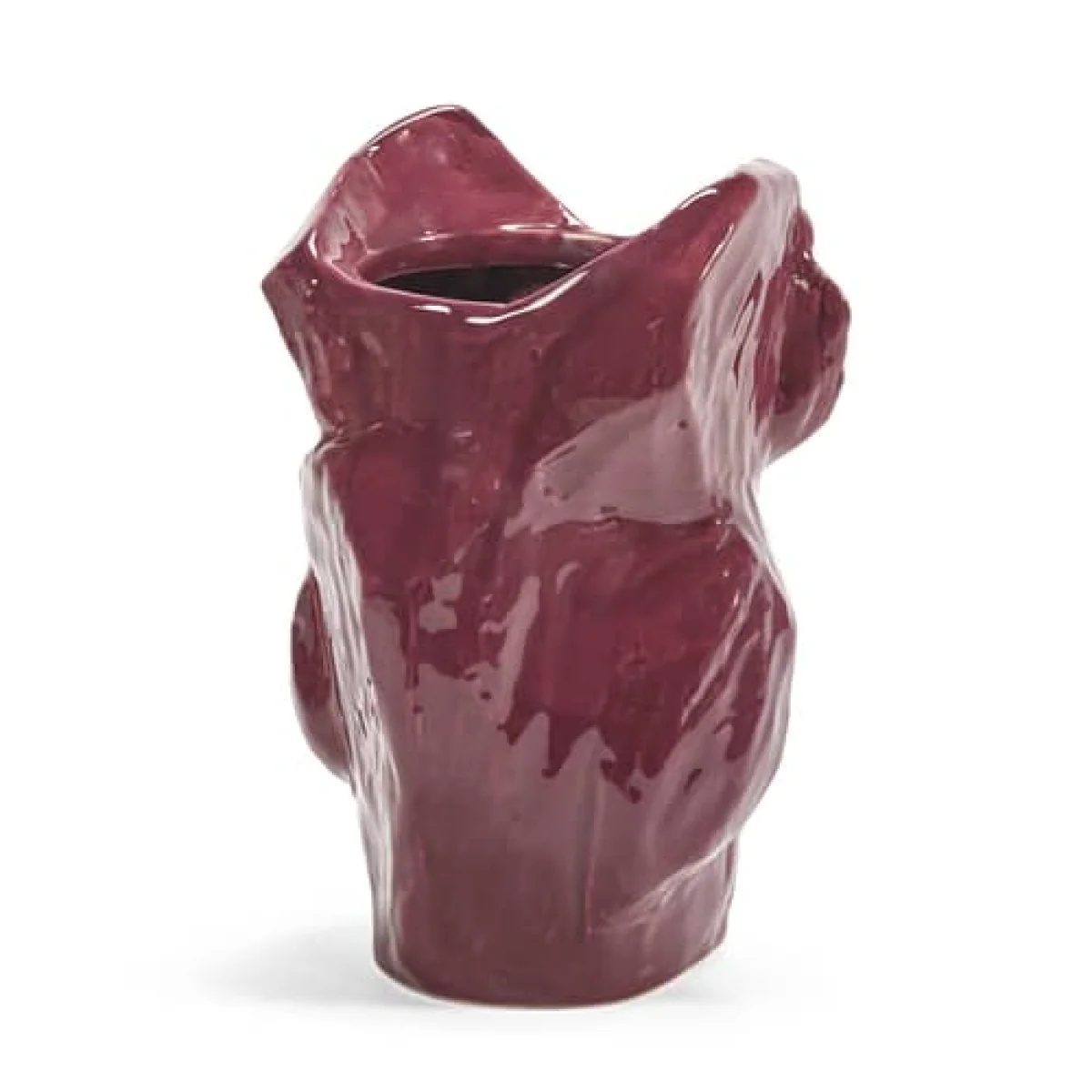 After Midnight Owl  Vase ceramic purple / Small - H 23 cm - Serax – image 2