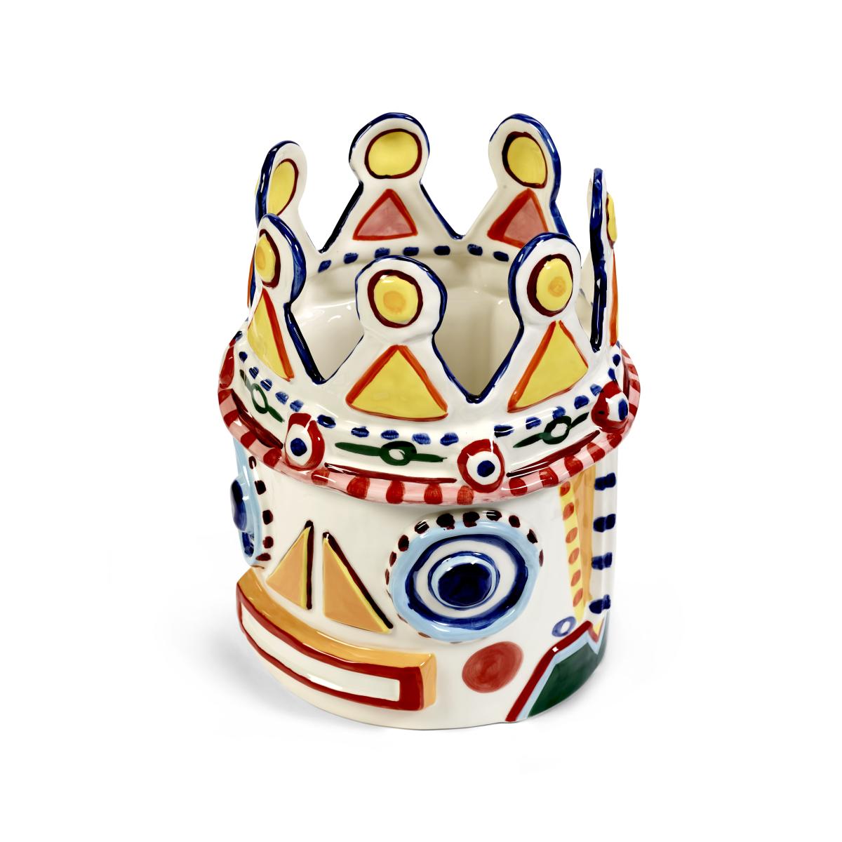 Sicily 2 Vase ceramic multicoloured / Ø 27 x H 34.5 cm - Hand-painted - Serax – image 2