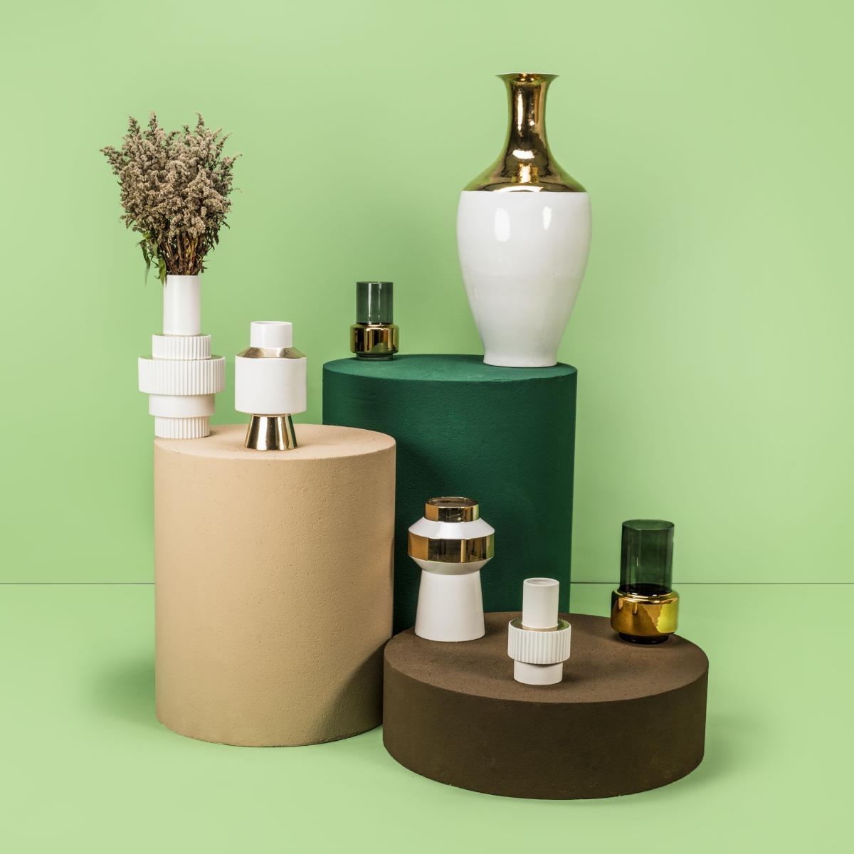 Gear Small Vase - / Ø 16 x H 25.5 cm by Pols Potten White – image 5