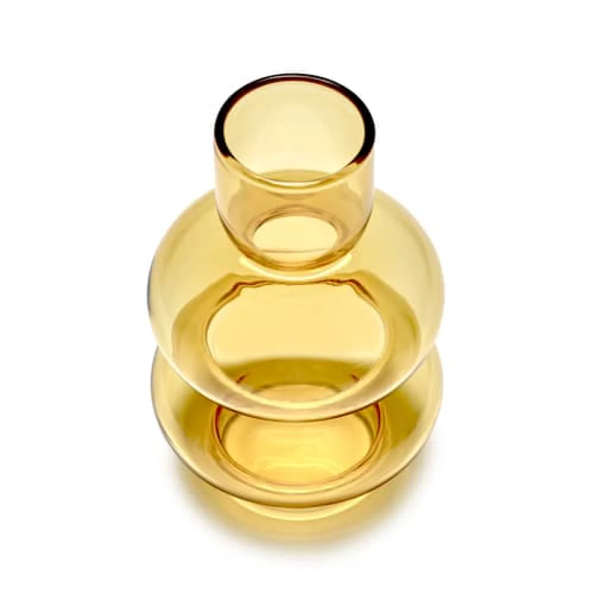 Bubble Vase glass yellow / H 15 cm - Serax – image 2