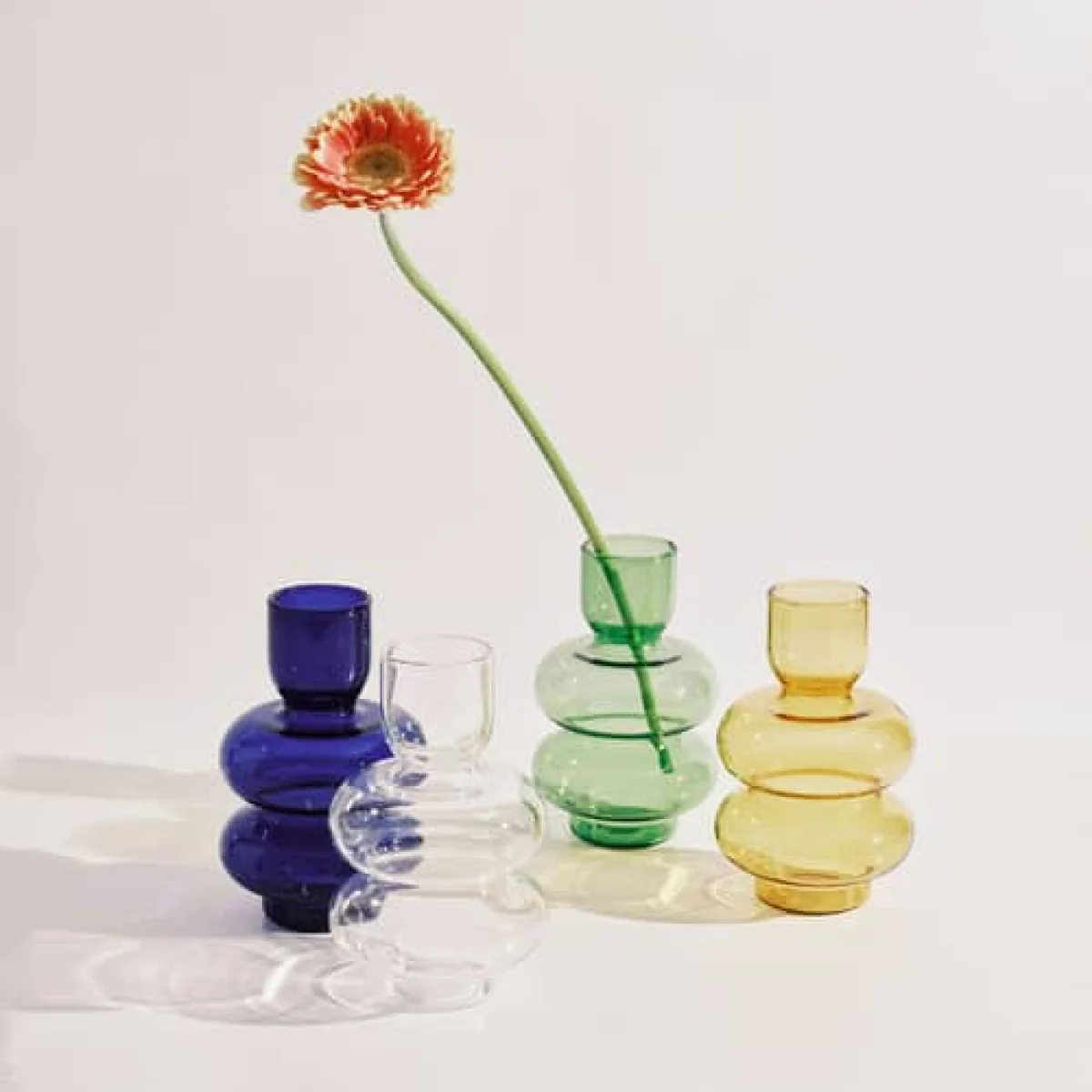 Bubble Vase glass yellow / H 15 cm - Serax – image 3