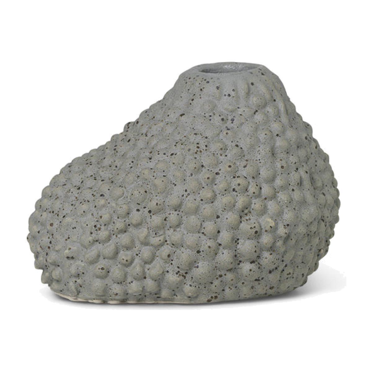 Vulca Mini Vase - / Enamelled stoneware by Ferm Living Grey – image 1