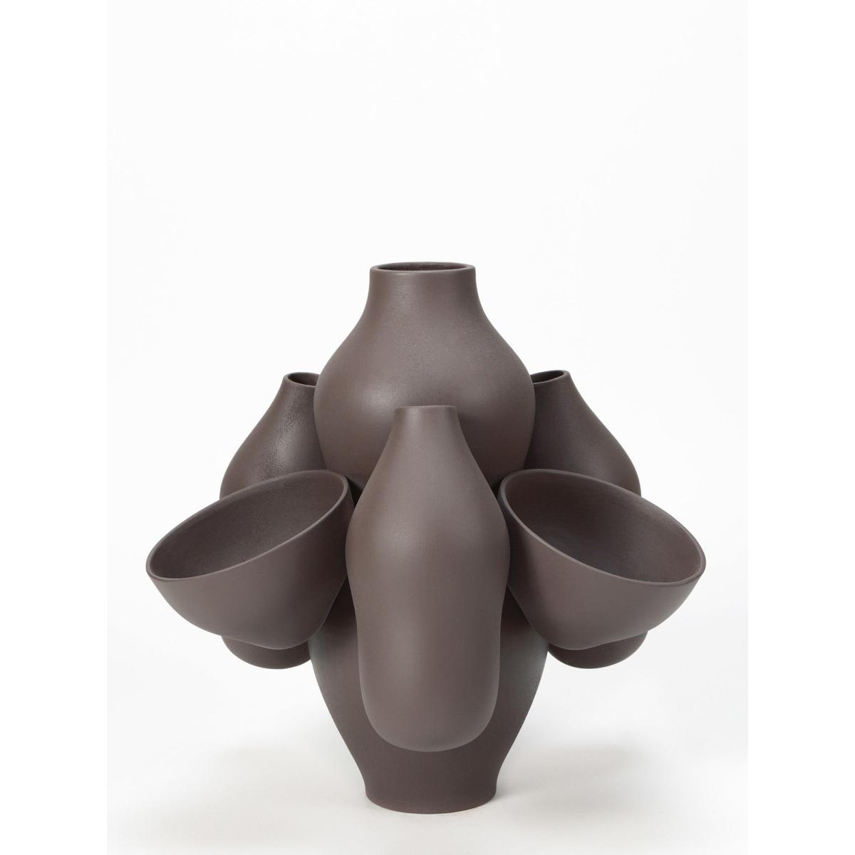 Allpa Vase - / Ø 40 x H 40 cm - Ceramic by Moustache Grey – image 3