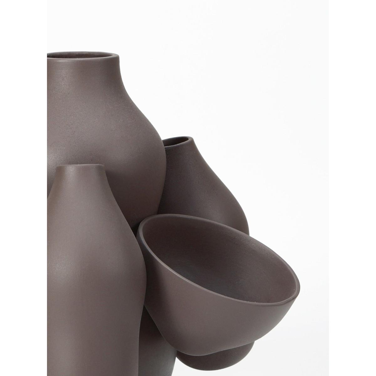 Allpa Vase - / Ø 40 x H 40 cm - Ceramic by Moustache Grey – image 4