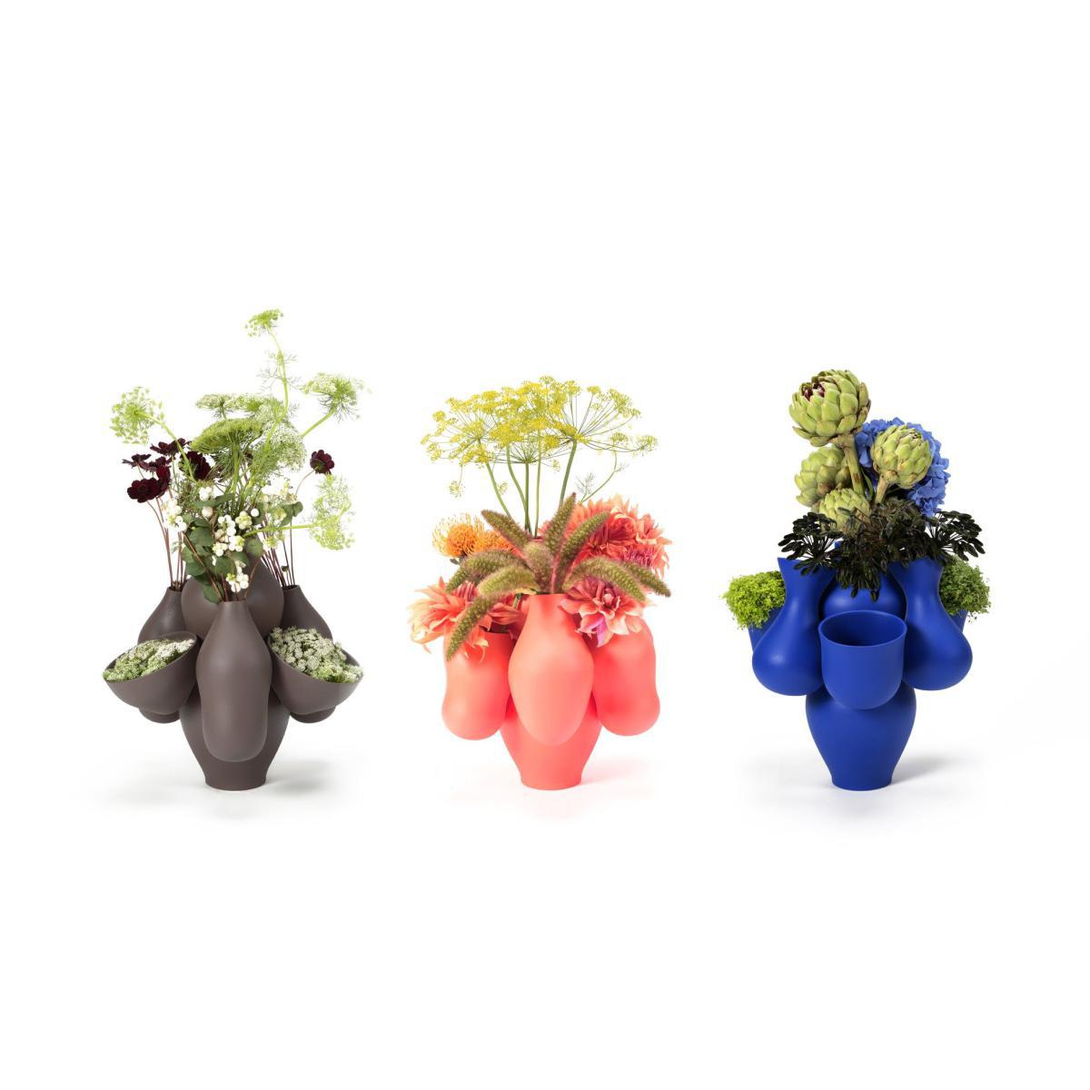 Allpa Vase - / Ø 40 x H 40 cm - Ceramic by Moustache Grey – image 5