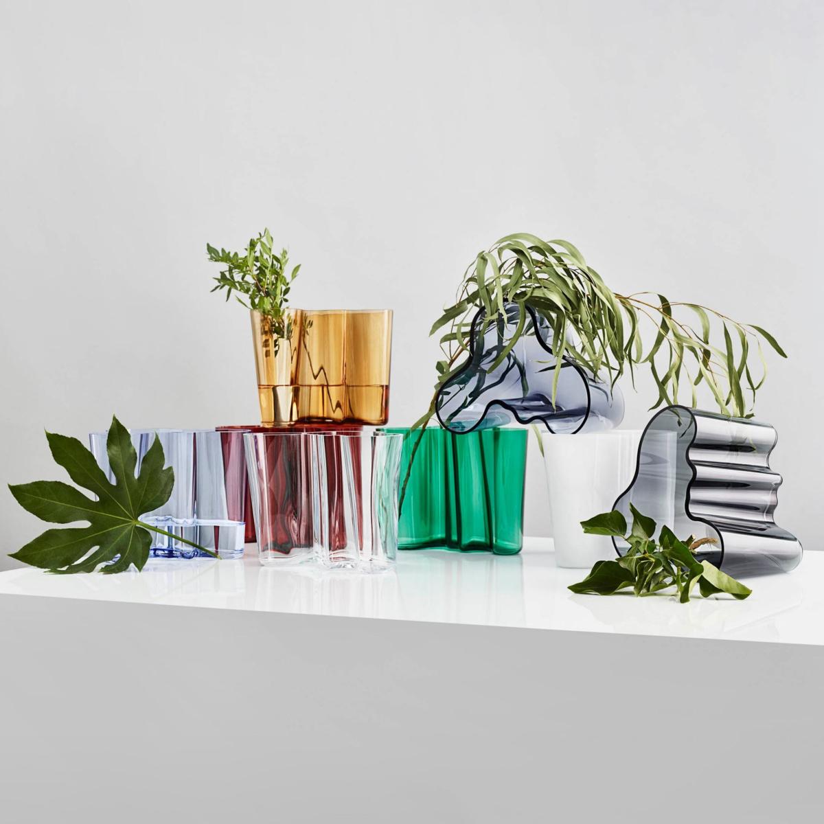 Aalto Vase glass grey / 20 x 20 x H 16 cm - Alvar Aalto, 1936 - Iittala – image 4