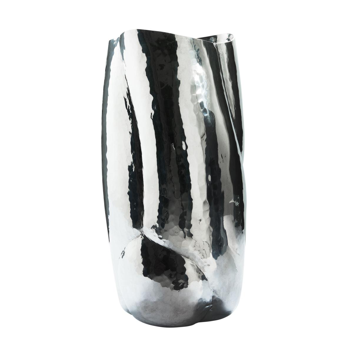 Cloud TALL Vase silver metal / Ø 21.5 x H 43.5 cm - Handmade - Tom Dixon – image 2