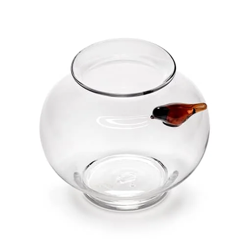 Perch Vase glass transparent / Small - Ø 24 x H 20 cm - Serax – image 2