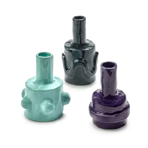 Molly 02 Vase ceramic multicoloured / Set of 3 - Serax – image 2
