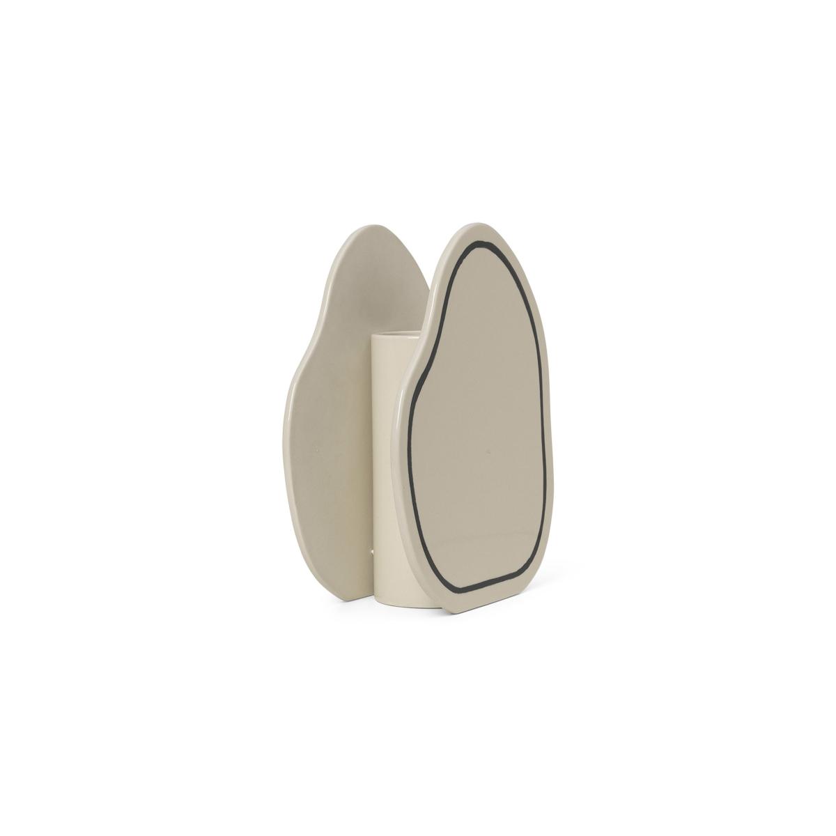 Paste Rounded Vase ceramic white / L 21.5 x H 28 cm - Ferm Living – image 2