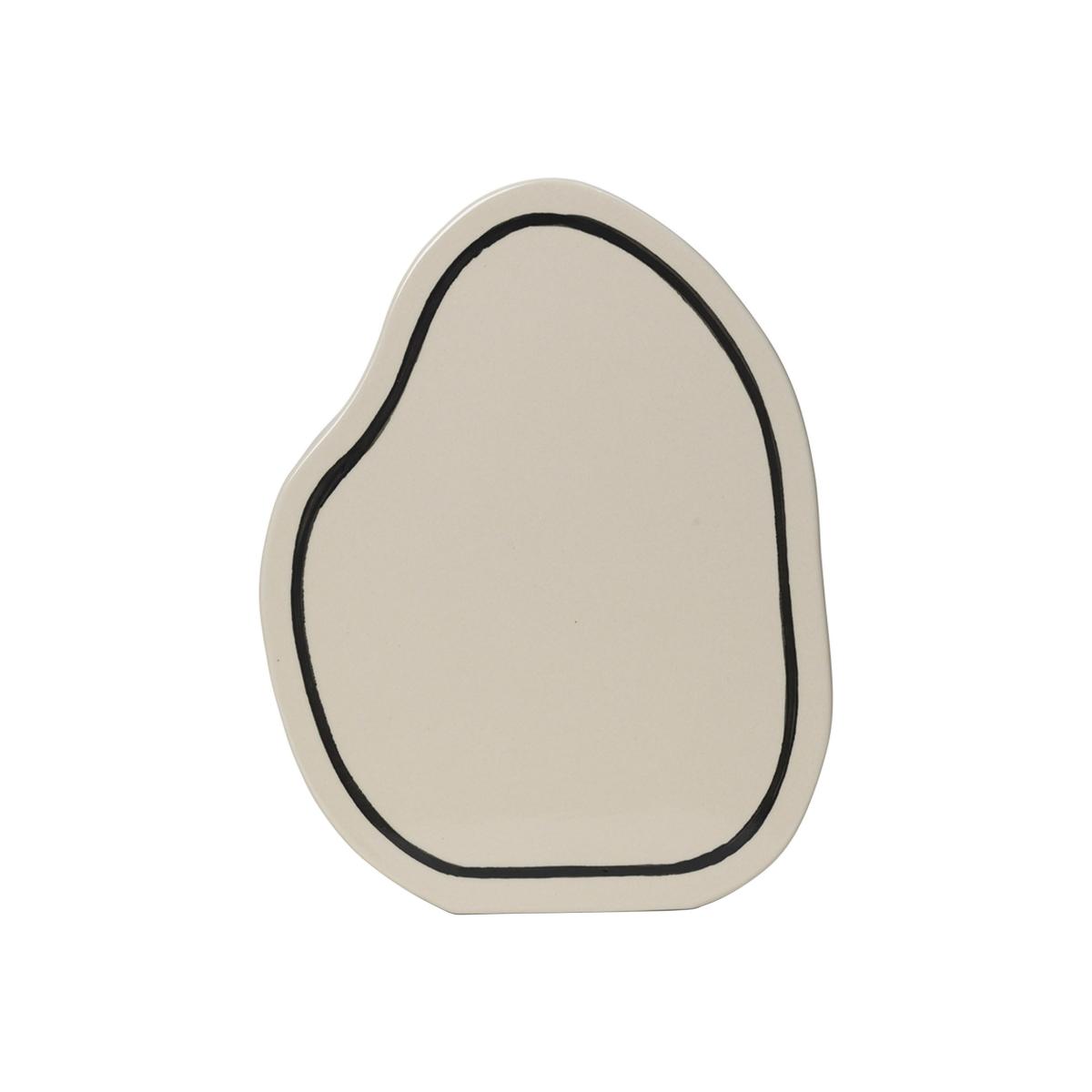 Paste Rounded Vase ceramic white / L 21.5 x H 28 cm - Ferm Living – image 1