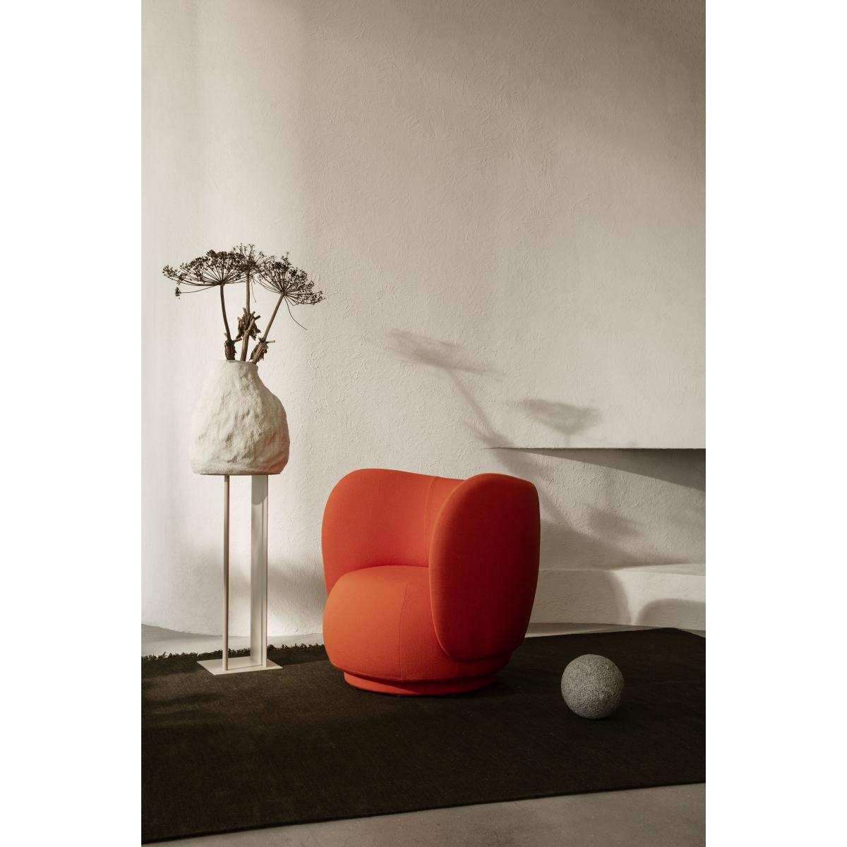 Vulca Large Vase - / Stoneware - H 45 cm by Ferm Living White – image 2
