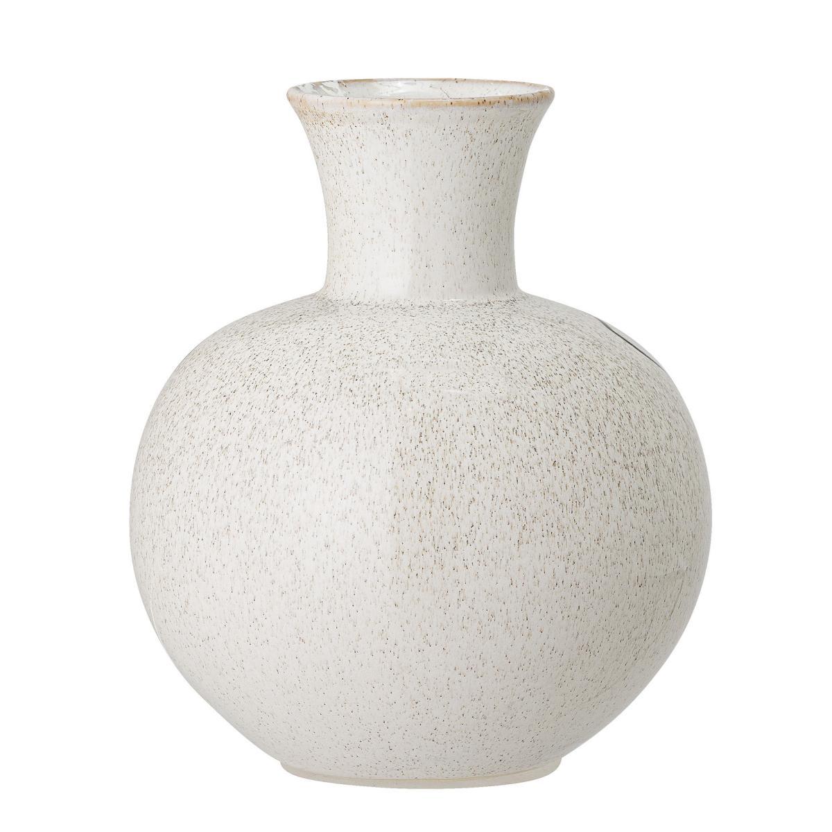 Vase - / Hand-painted ceramic by Bloomingville White – image 2