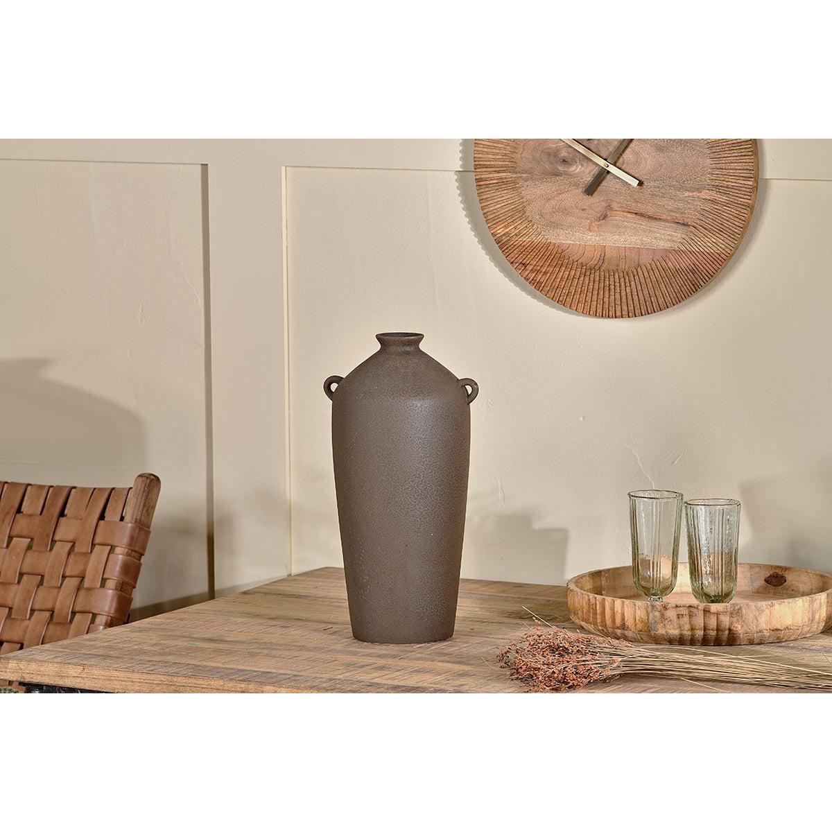 Nkuku Varkala Ceramic Decorative Vase | Gift Jewellery & Accessories | Black | Small – image 3
