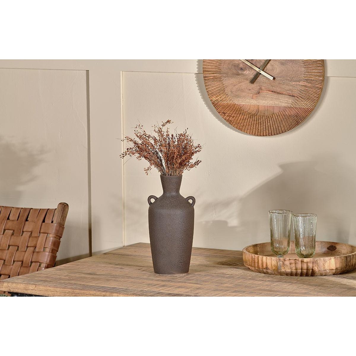 Nkuku Varkala Ceramic Decorative Vase | Gift Jewellery & Accessories | Black | Small – image 4
