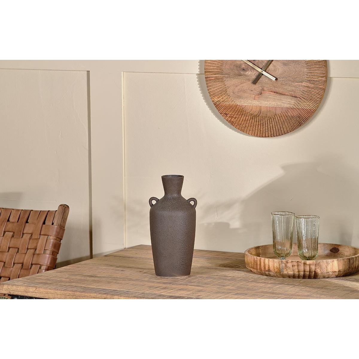 Nkuku Varkala Ceramic Decorative Vase | Gift Jewellery & Accessories | Black | Small – image 5