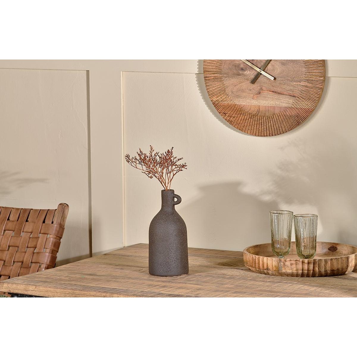 Nkuku Varkala Ceramic Decorative Vase | Gift Jewellery & Accessories | Black | Small – image 6