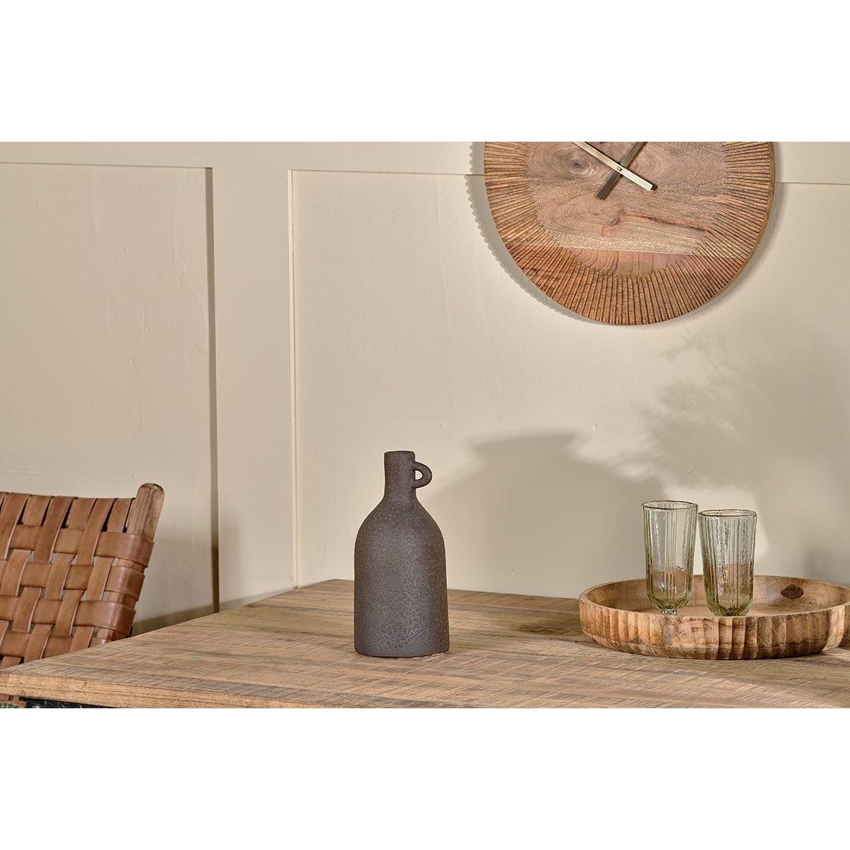 Nkuku Varkala Ceramic Decorative Vase | Gift Jewellery & Accessories | Black | Small – image 7