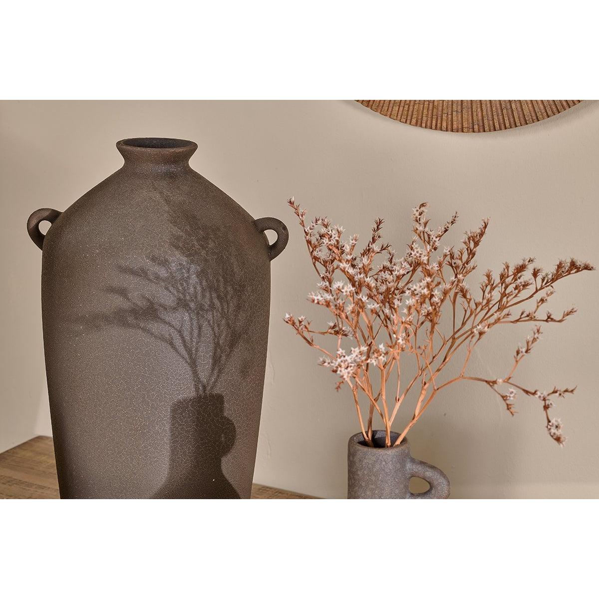 Nkuku Varkala Ceramic Decorative Vase | Gift Jewellery & Accessories | Black | Small – image 8