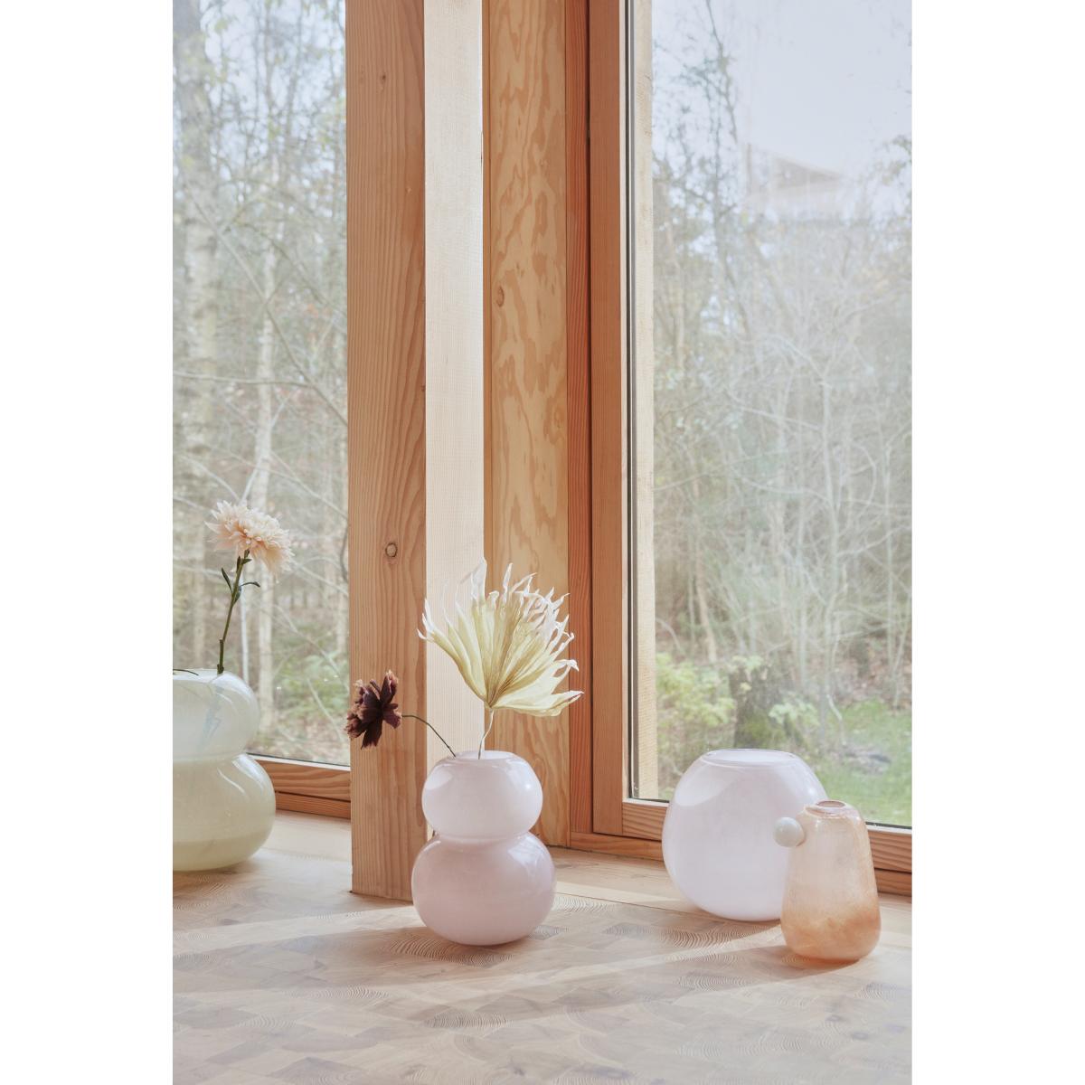 Lasi vase medium 21.5 cm Rose – image 2