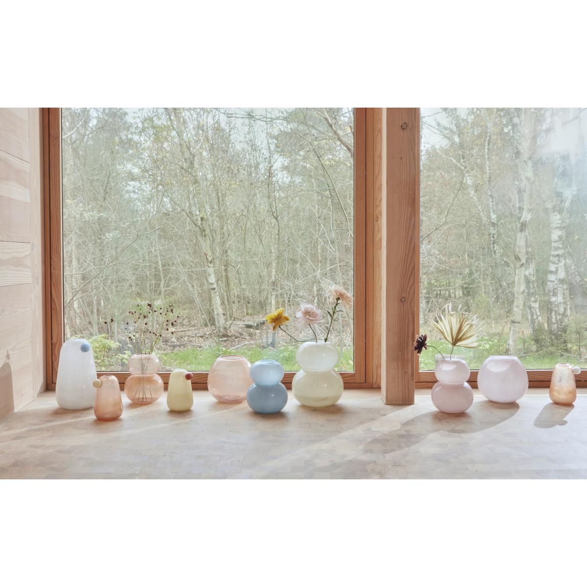 Lasi vase medium 21.5 cm Rose – image 3