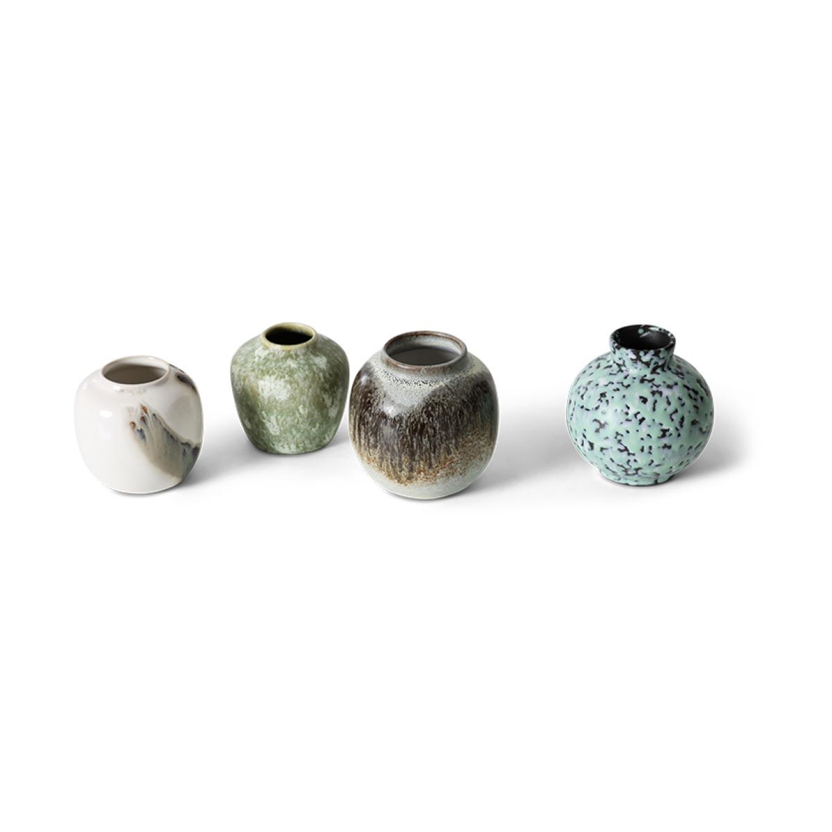 HKliving 70's vases small 4 pieces Canyon – image 3