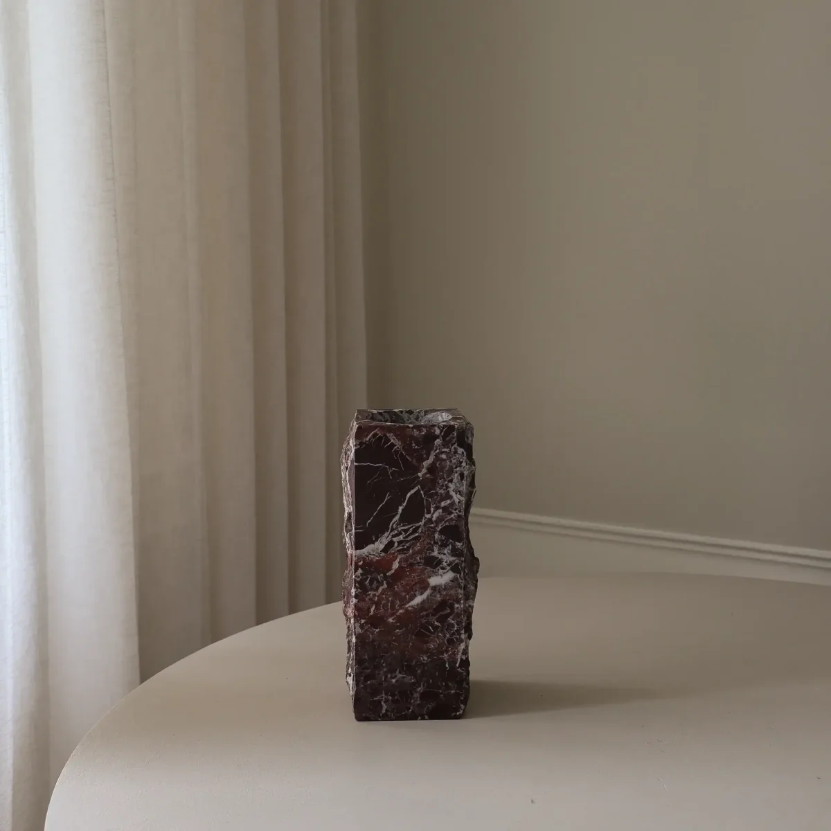 Botané Rosso Levanto Edge marble vase Medium 30 cm – image 2