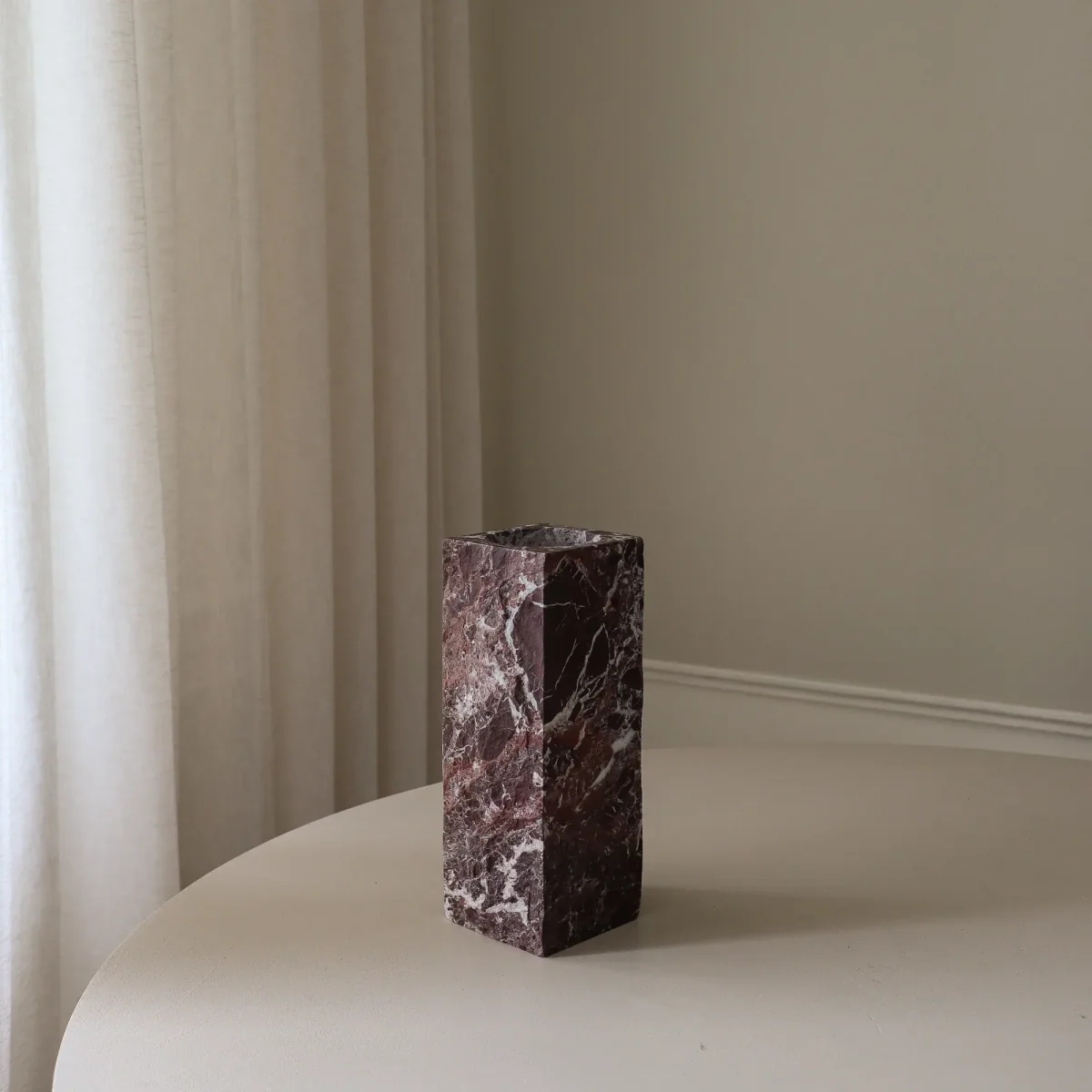 Botané Rosso Levanto Edge marble vase Medium 30 cm – image 4