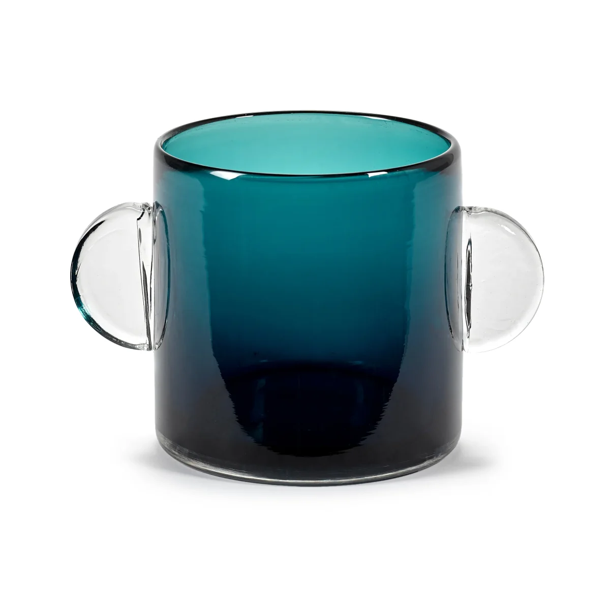 Wind & Fire vase with handles 13 cm dark blue – image 3