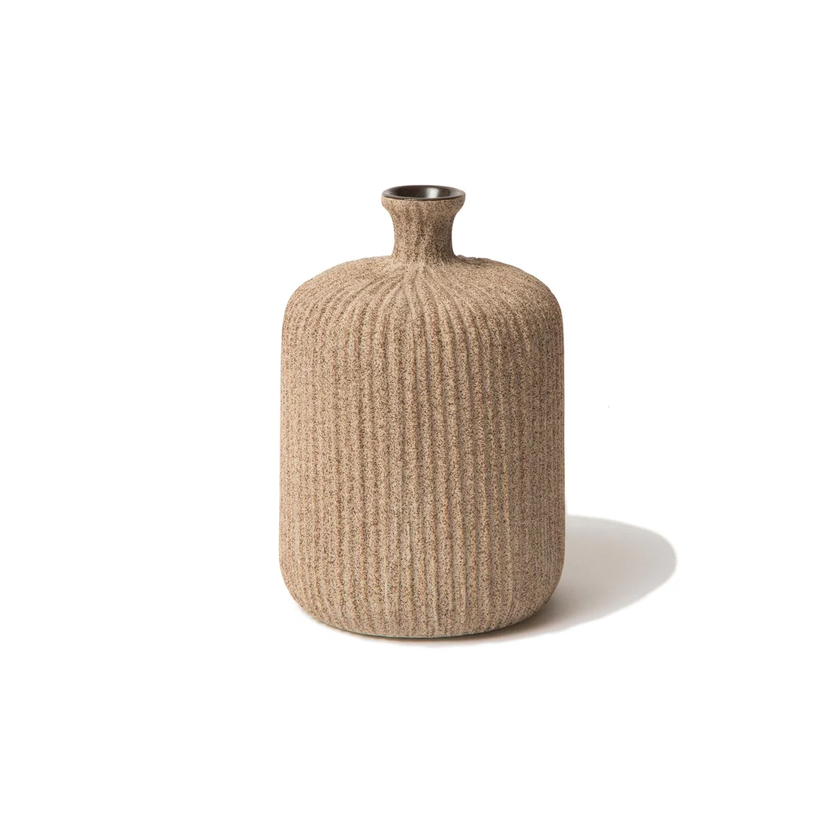 Lindform Bottle vase Sand medium stripe medium