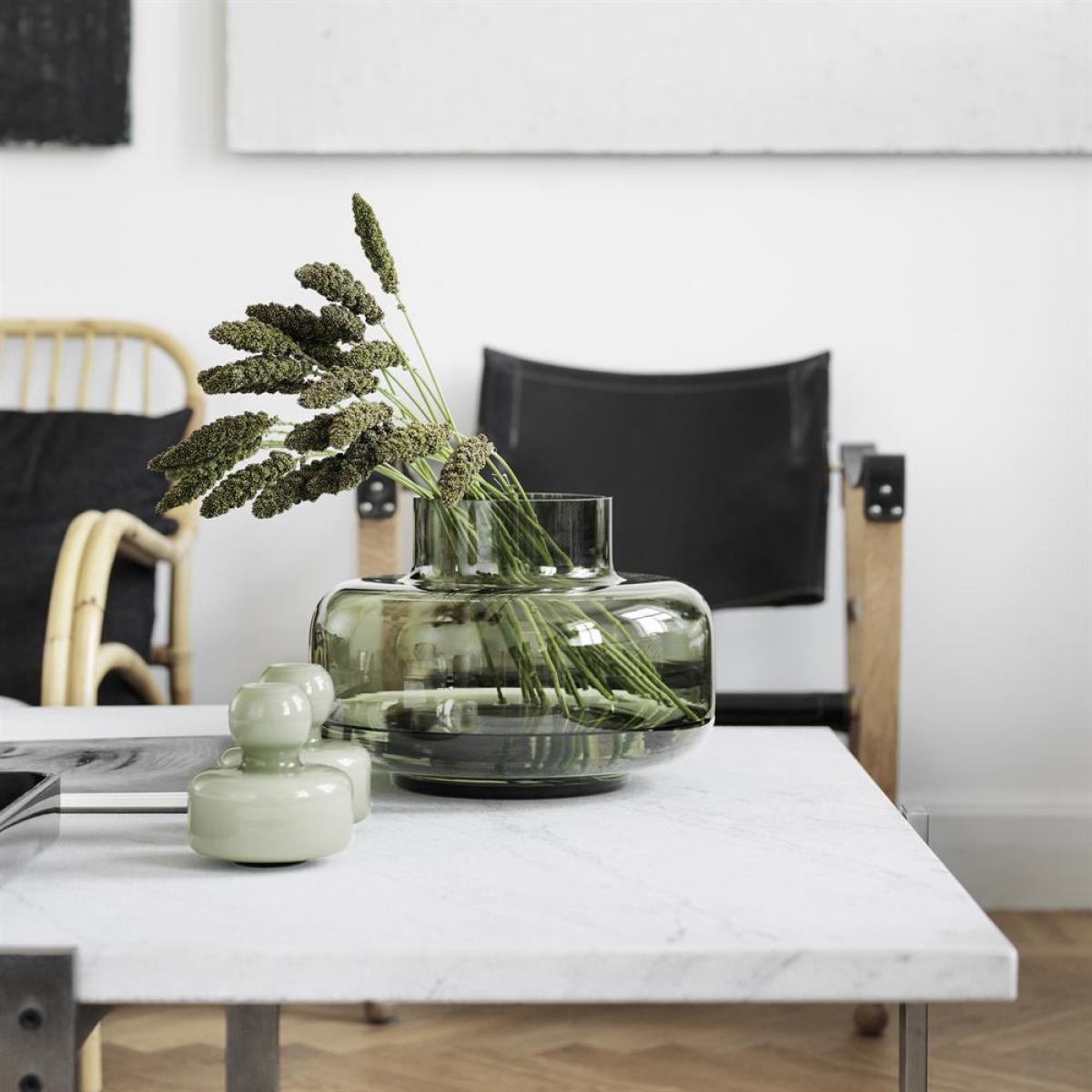 Flower vase olive green – image 3