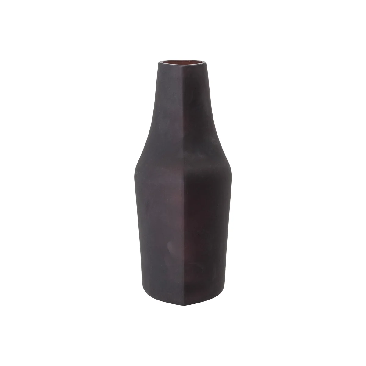 Anda glass vase 23.5 cm brown – image 1