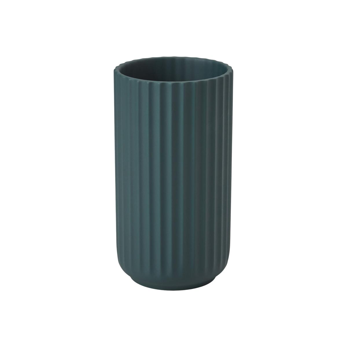 Lyngby vase Copenhagen green matt 15 cm – image 1
