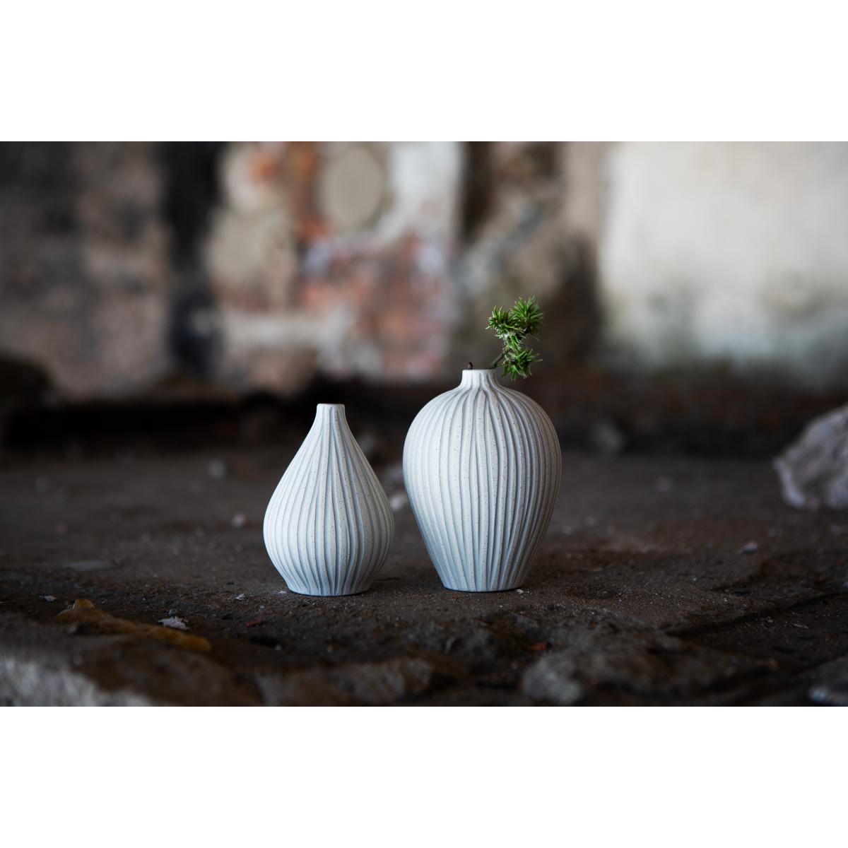 Lindform Kobe vase Sand white stone stripe – image 2