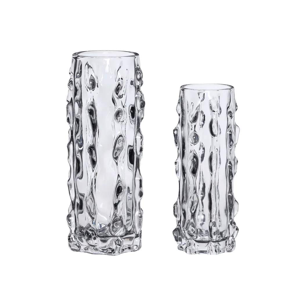 Hübsch Kawa vase Clear 2 pieces – image 1