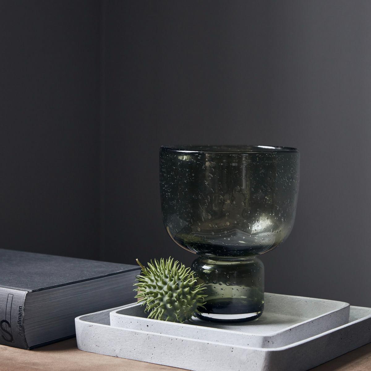 Farida vase 22 cm Olive green – image 2