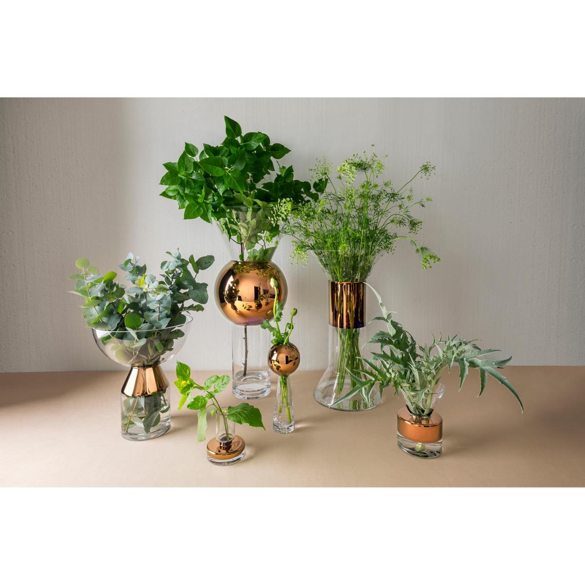 Tom Dixon Tank vase large 36 cm Clear-copper – image 3