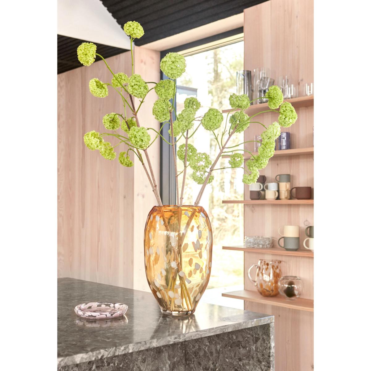 OYOY Jali vase large 35 cm Amber (orange) – image 3