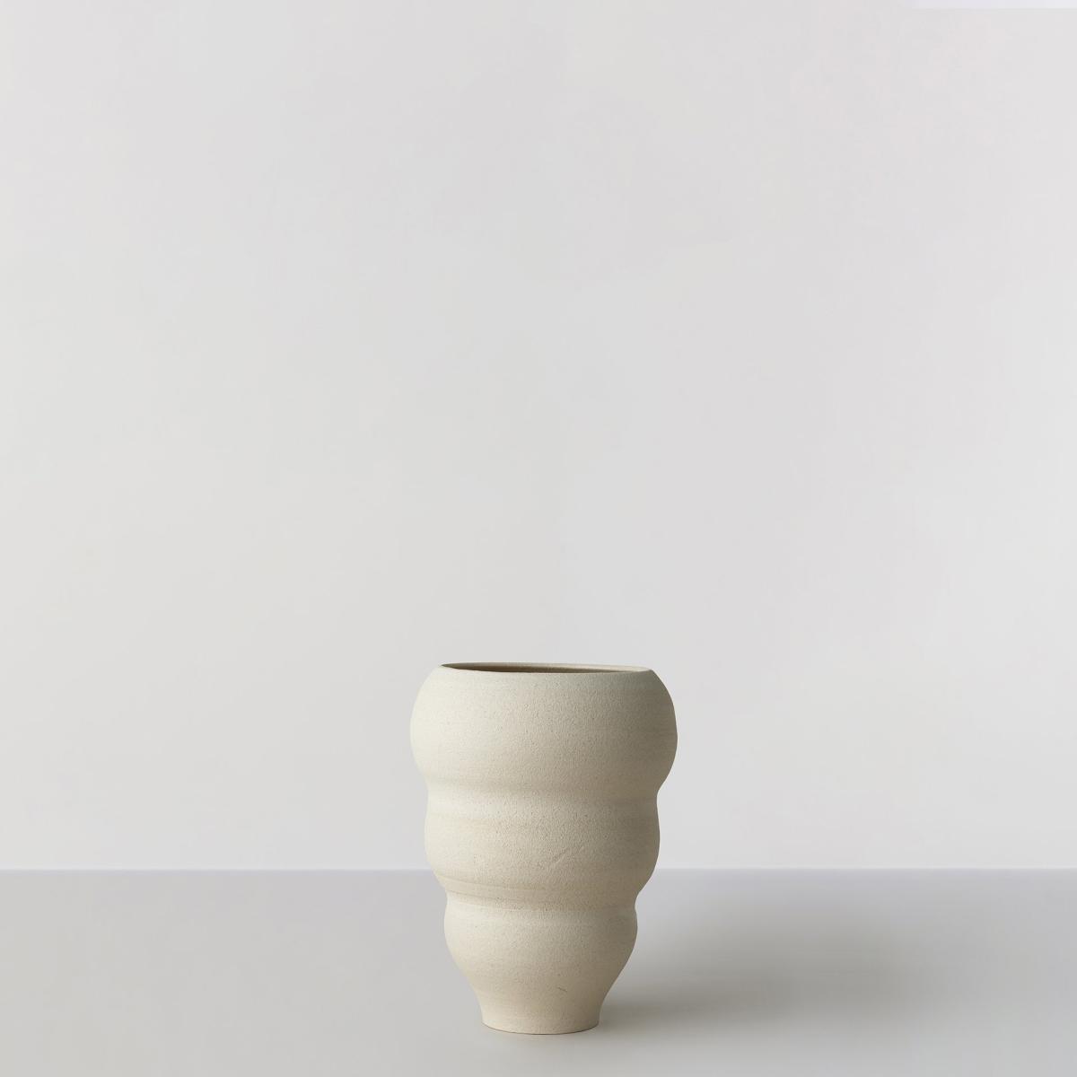 Hand turned vase no. 60 Curved Vanilla – image 2