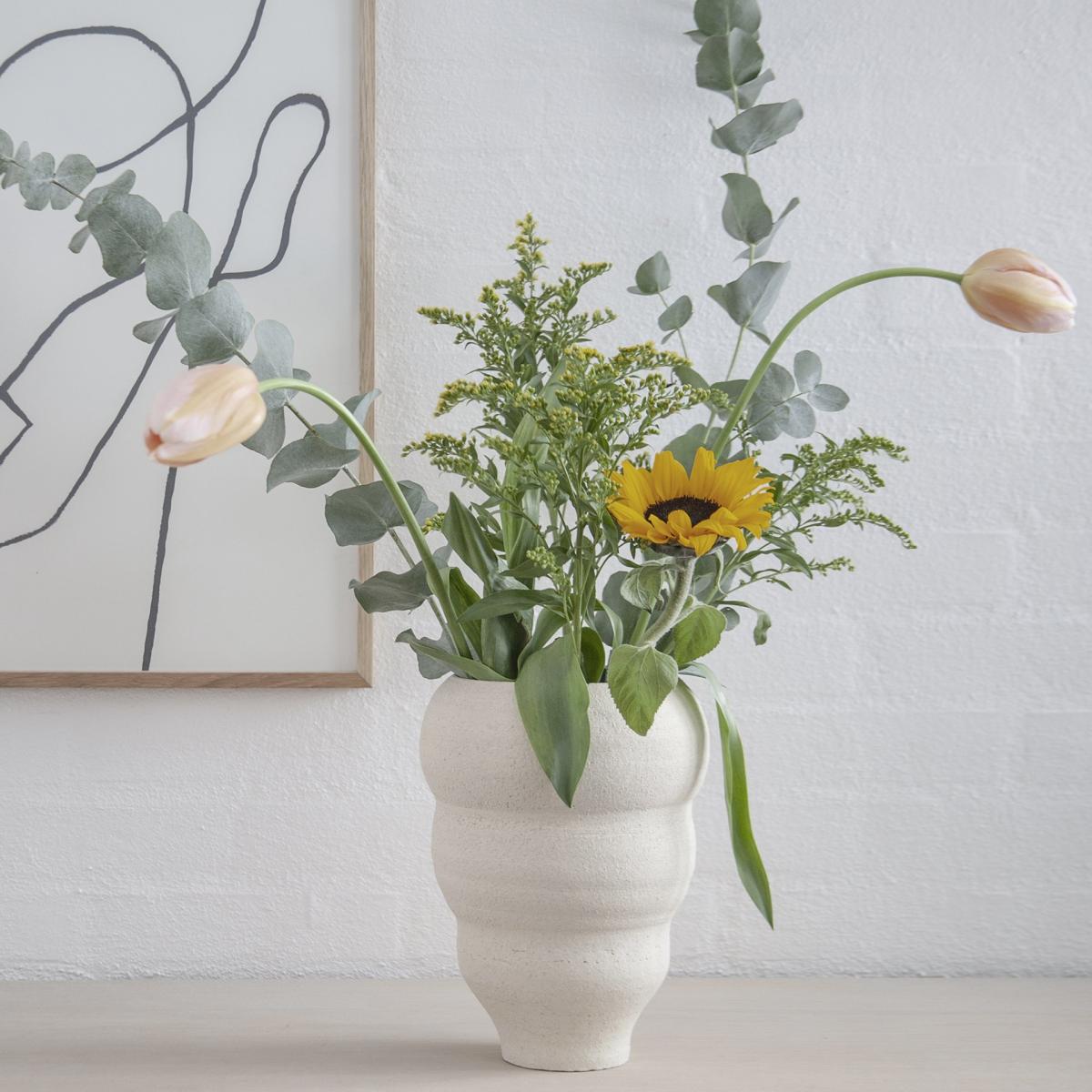 Hand turned vase no. 60 Curved Vanilla – image 6