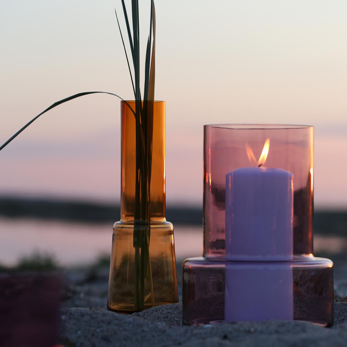 Hurricane vase no. 44 Amber – image 3