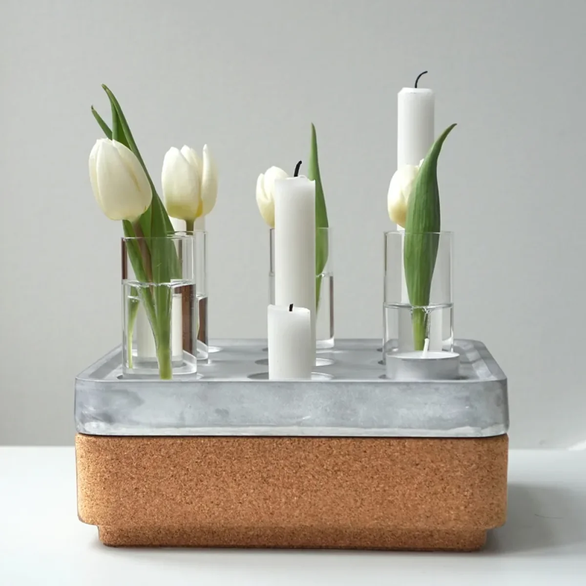 Born In Sweden Stumpastaken Small gift set Black. corkbowl black. 4-pack vases. matches – image 2