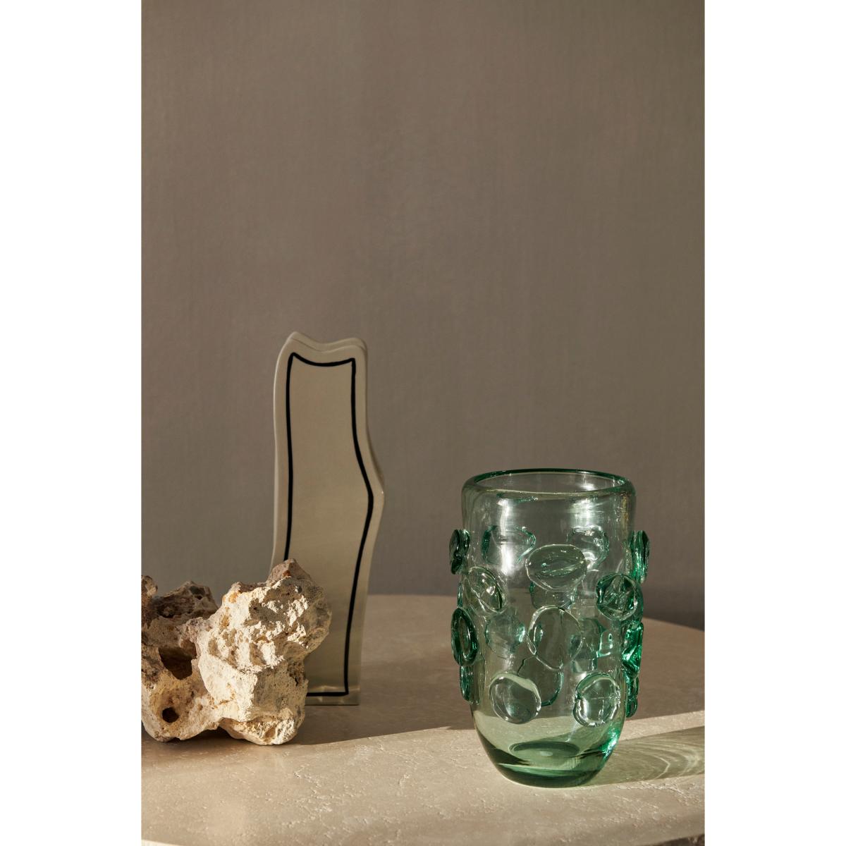 ferm LIVING Lump vase Ø17x25 cm Recycled clear – image 2