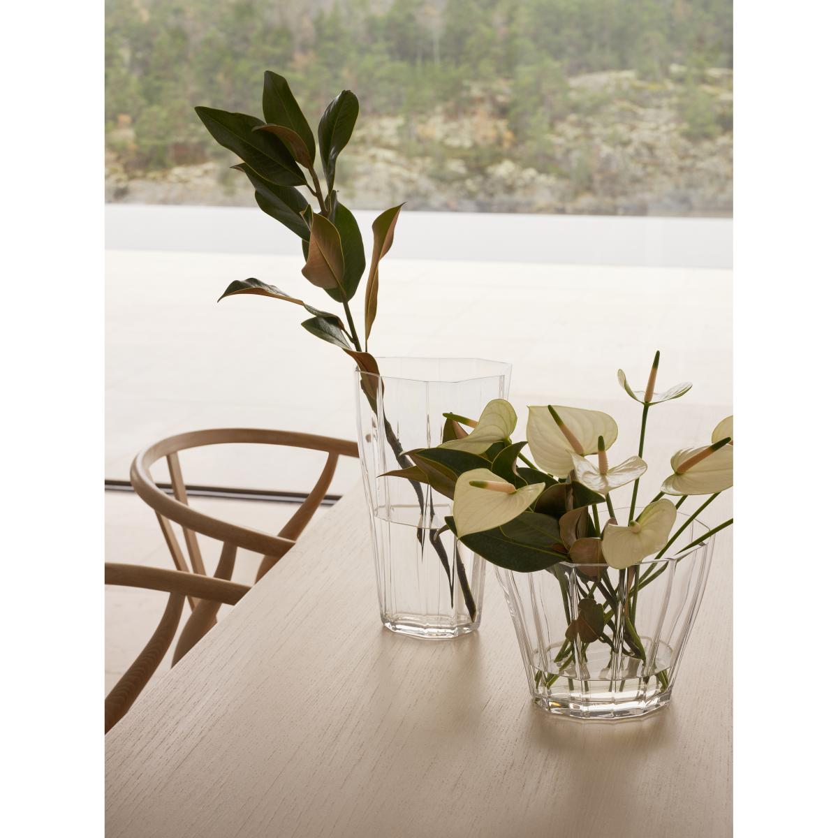 Orrefors Reed vase 17.5 cm Clear – image 5