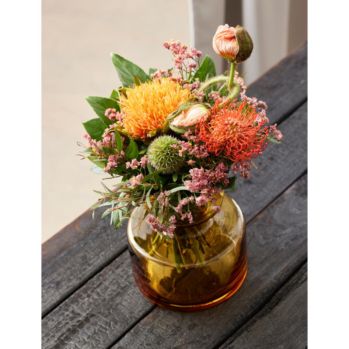 Lyngby Glas Tubular vase glass 20 cm Amber – image 3
