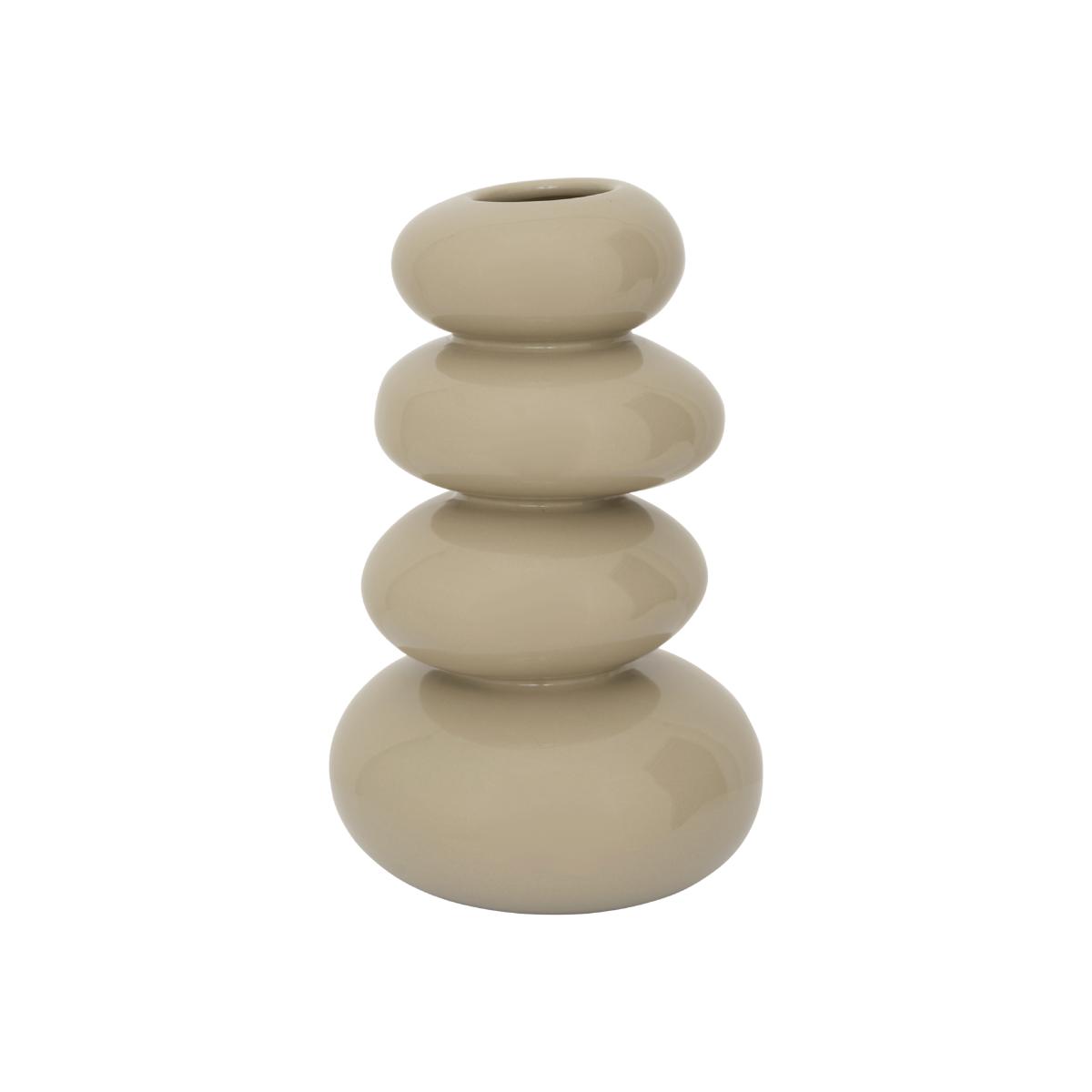 Pebbles vase 22 cm Spray green