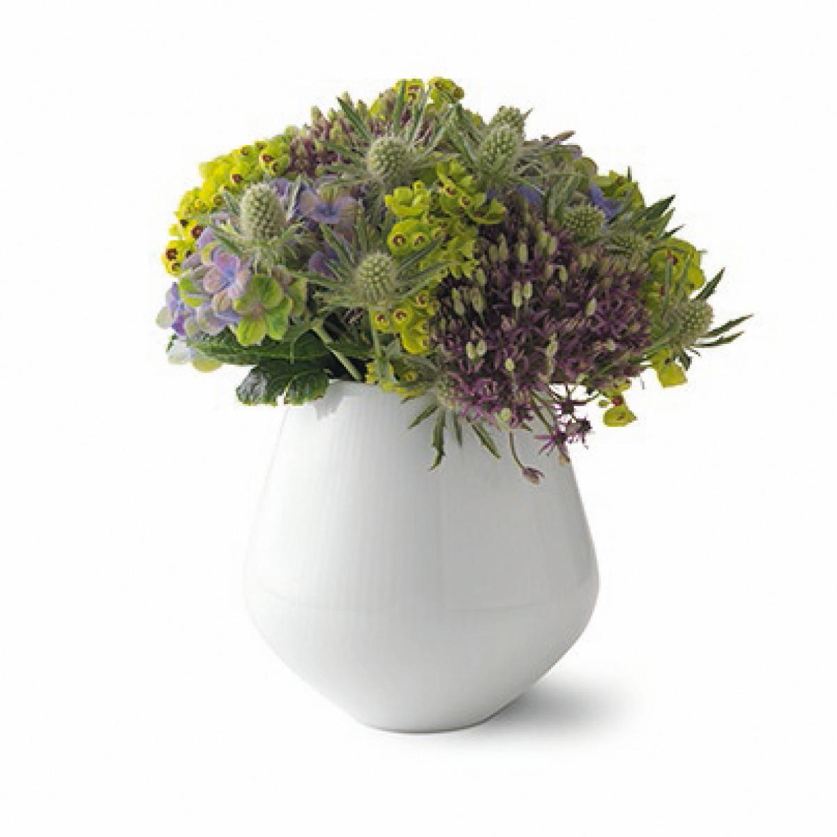 Royal Copenhagen White Fluted vase 15 cm – image 2