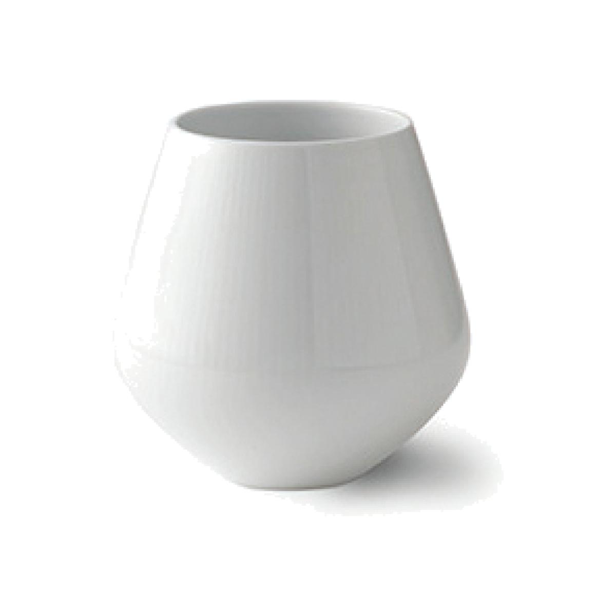 Royal Copenhagen White Fluted vase 15 cm – image 1