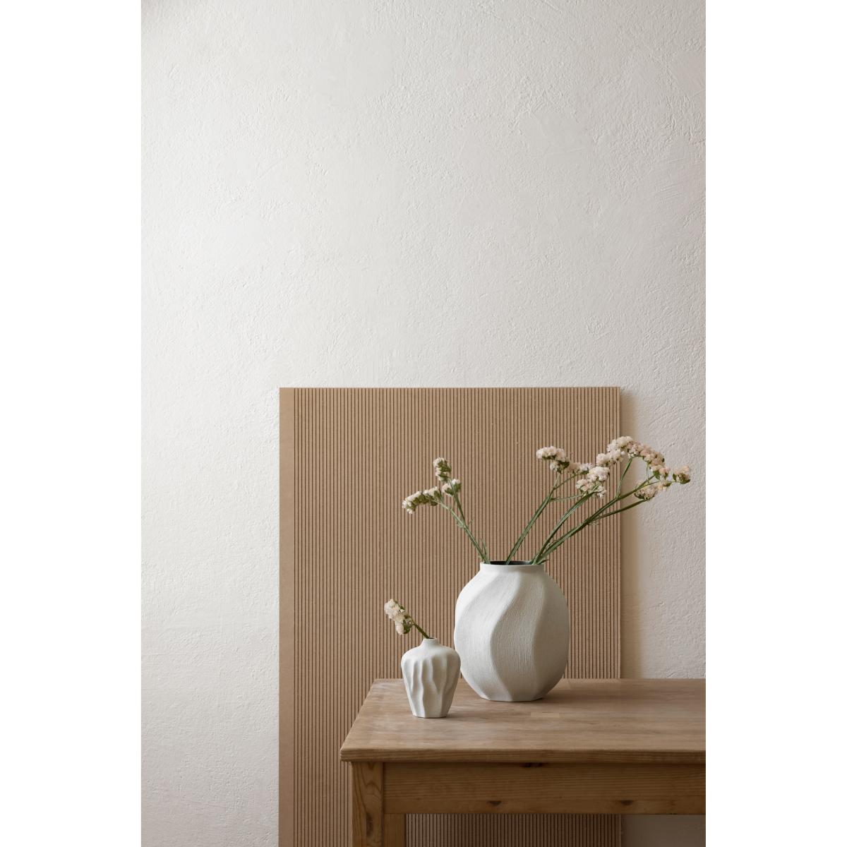 Lindform Soft wave vase Sand white light – image 2