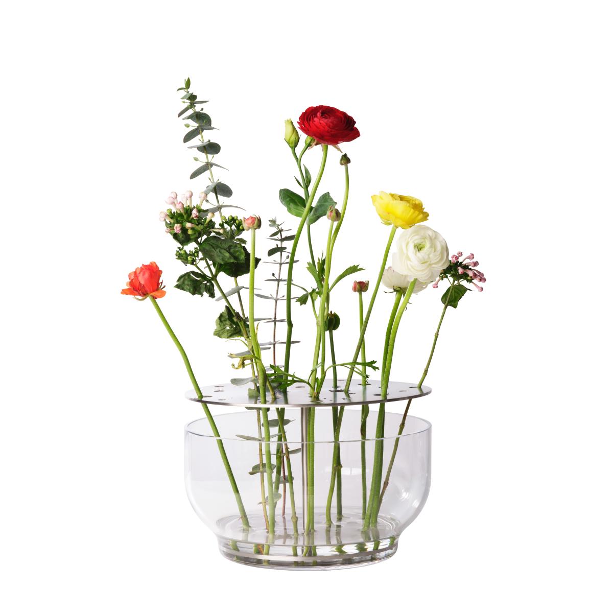 Ikebana vase stainless steel Large – image 2